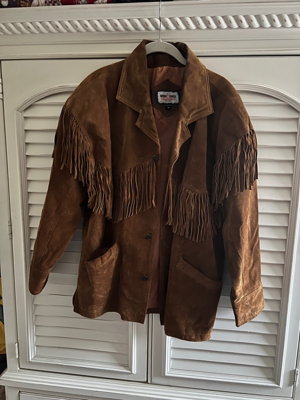 Minnetonka Vintage 90s Brown Suede Fringe Jacket